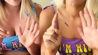 Beautiful Blonde Babes Lesbian Massage
