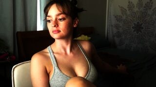 Chubby Brunette Big Boobs Dildo Masturbation