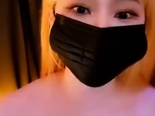 Webcam busty blonde stripped covered by oil anal masturbate