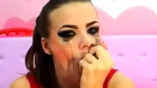 Crazy Deep Throat Webcam Girl Uses Sex Toys