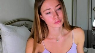 Cute curly brunette solo webcam masturbation