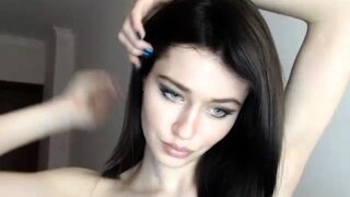 Hot Busty Webcam Babe Masturbate Solo